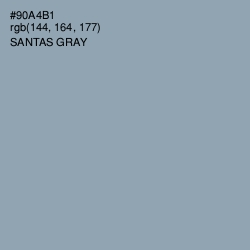 #90A4B1 - Santas Gray Color Image